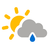 Vereinzelte Wolken mit Nieselregen Vereinzelte Wolken mit Nieselregen