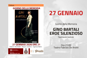 Giorno della Memoria: spettacolo teatrale "Gino Bartali, eroe silenzioso"