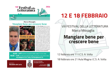 Festival della letteratura: Gusto e salute, l'ABC per una sana alimentazione - Marco Missaglia