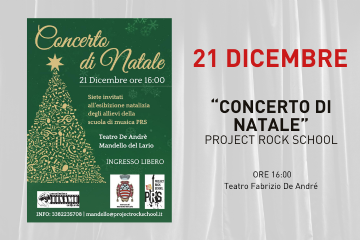 Concerto di Natale Project Rock School