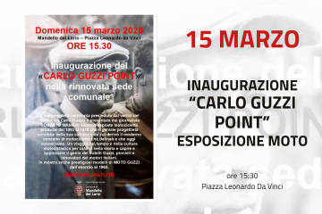 Inaugurazione del "Carlo Guzzi Point" - esposizione modelli di Moto Guzzi