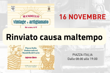 Rinviato causa maltempo - Vintage e artigianato