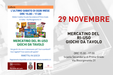 Mercatino giochi da tavolo