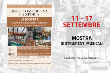 Patrimonio in-canto: Mostra di strumenti musicali