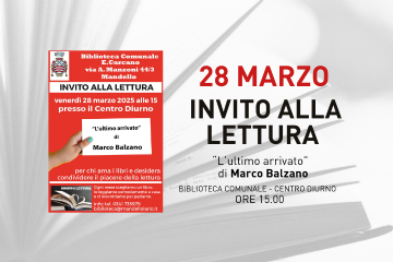 Invito alla lettura - &quot;L&#39;ultimo arrivato&quot; di Marco Balzano