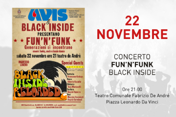 Concerto band &quot;Black Inside Reloaded&quot; - covers funky, soul e classi dance