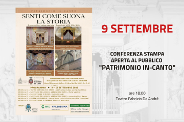 Conferenza stampa aperta al pubblico - rassegna "Patrimonio in-canto"