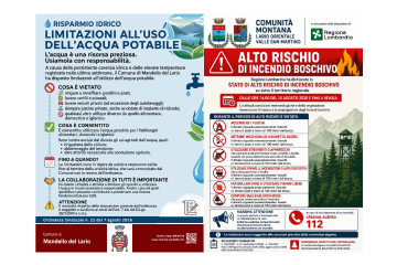 Emergenza caldo e siccità: alto rischio incendi boschivi e limitazioni all’uso dell’acqua potabile